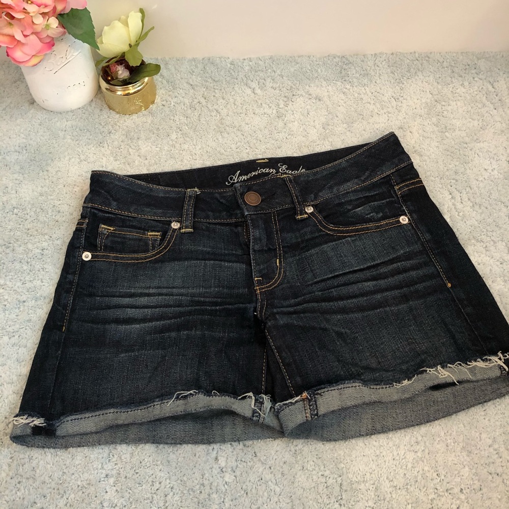 American Eagle Dark Denim Shorts